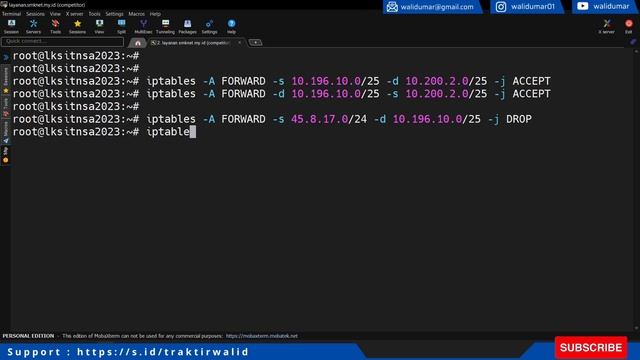 LKS ITNSA 2023 | Configure IP FORWARDING (ACCEPT & DROP ROUTE PACKET) on Debian 11 смотреть онлайн