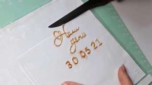 Как сделать золотую НАДПИСЬ на торте ШОКОЛАДОМ