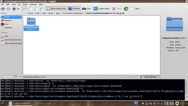 KDE 14.04 12.04 Dolphin Dropbox share menu setup + Other Linux KDE Distros смотреть онлайн