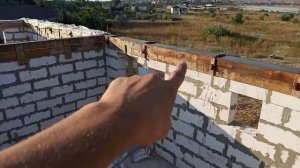 Быстрый  и недорогой способ возведения армопояса на 2-ом этаже своего дома
