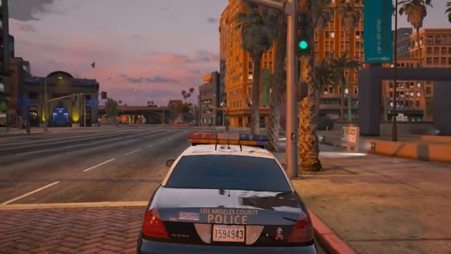 GTA 5 PC Los Angeles County Police Crown Victoria смотреть онлайн