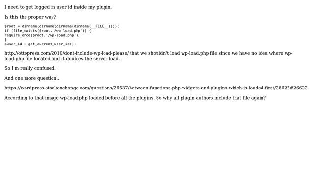 Wordpress: What is the proper way to get logged in user id in a plugin? (2 Solutions!!) смотреть онлайн