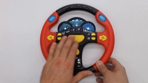 Музыкальный руль Play Smart «Я тоже рулю!» 7044 со звуком и светом / Красный
