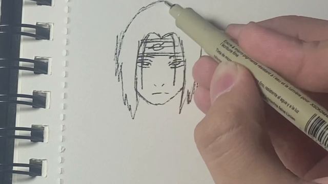 Как нарисовать Итачи за 2 минуты смотреть онлайн