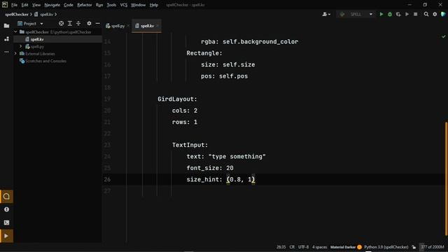 Make a GUI spell checker using kivy and python || kivy GUI смотреть онлайн