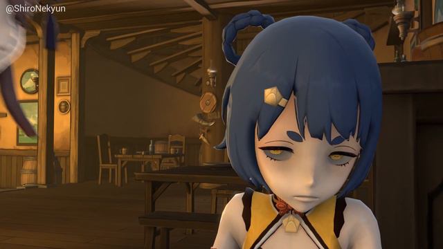 Hu Tao's Annoying Gas | Girl Fart Animation