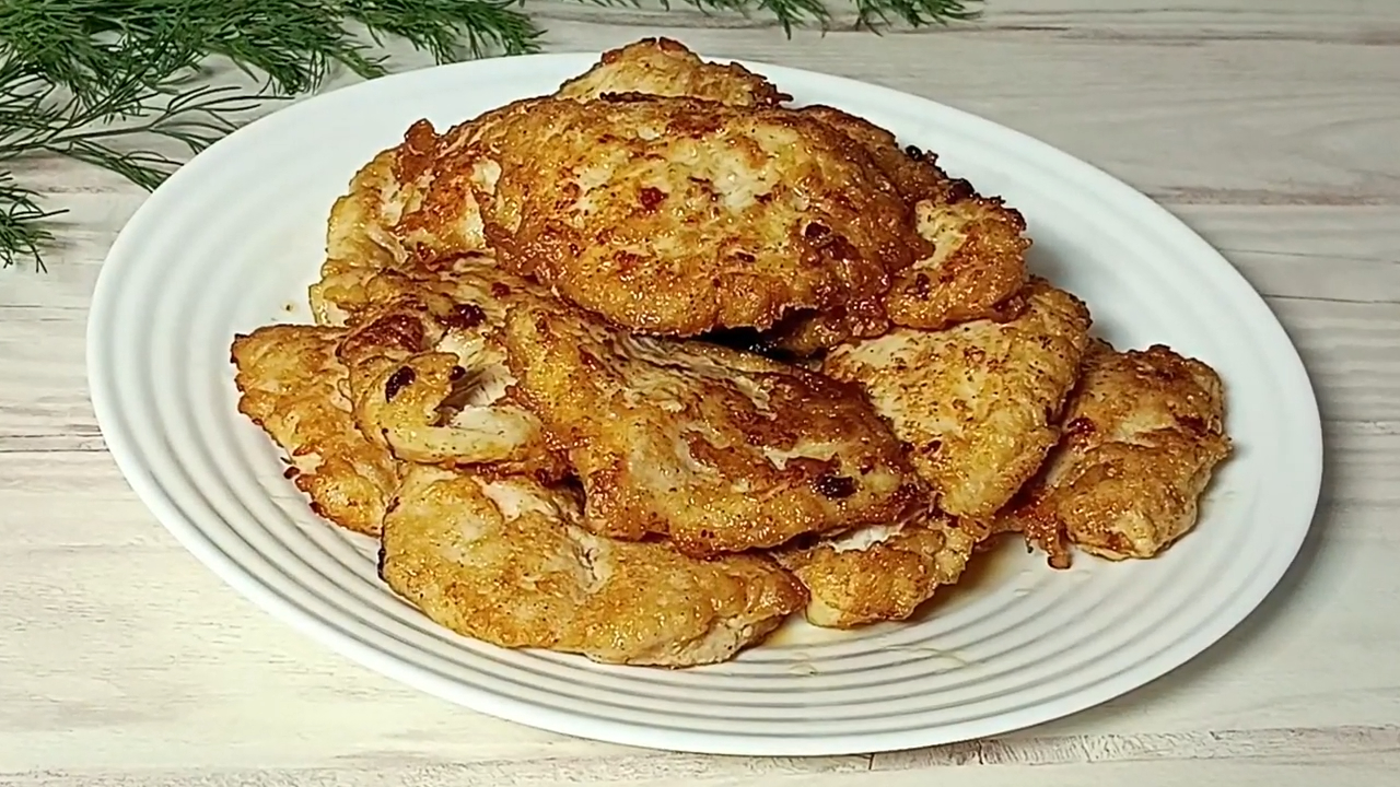 Сочные куриные отбивные, простой рецепт! Куриные отбивные в кляре. смотреть онлайн