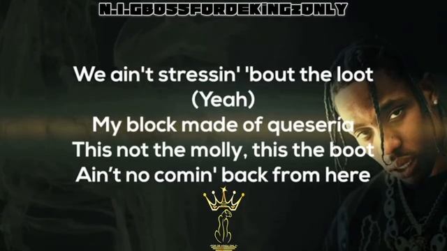 TRAVIS SCOTT - HIGHEST IN THE ROOM (OFFCIAL LYRICS + BASS BOOST)
