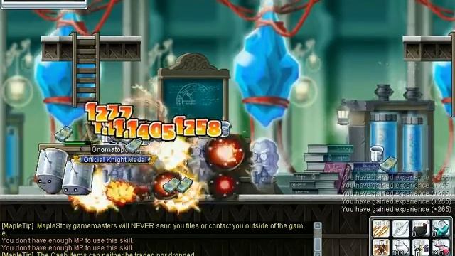 MapleStory Gameplay - Level 54 Flame Wizard / Blaze Wizard at Lab - Unit 201 (Homun / Site) смотреть онлайн
