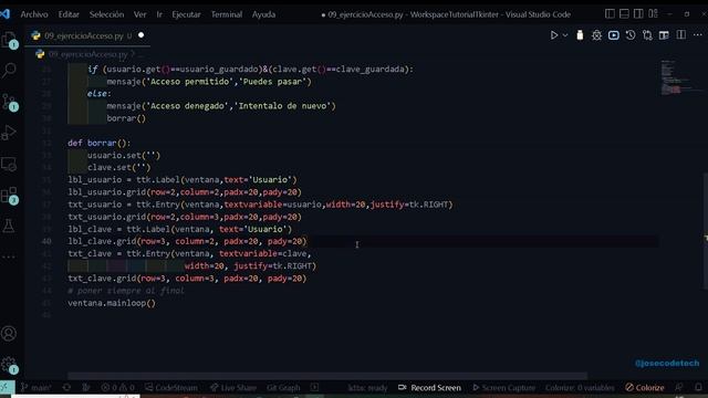 09 Tkinter, ejercicio acceso смотреть онлайн