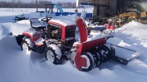 Митракс Т150. Снегоротор в деле!