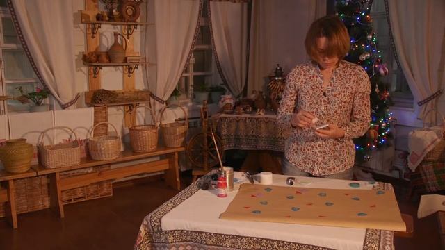 Мастер-класс «Традиционная роспись ткани» смотреть онлайн