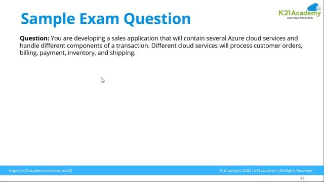 AZ-305 Designing Microsoft Azure Infrastructure Solutions | Domain - 2 | K21 Academy смотреть онлайн
