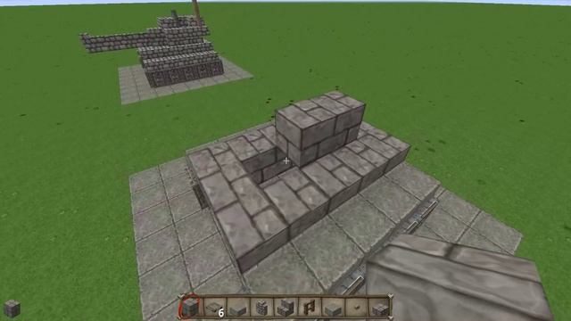 Простой танк в Майнкрафт как построить. Урок. смотреть онлайн