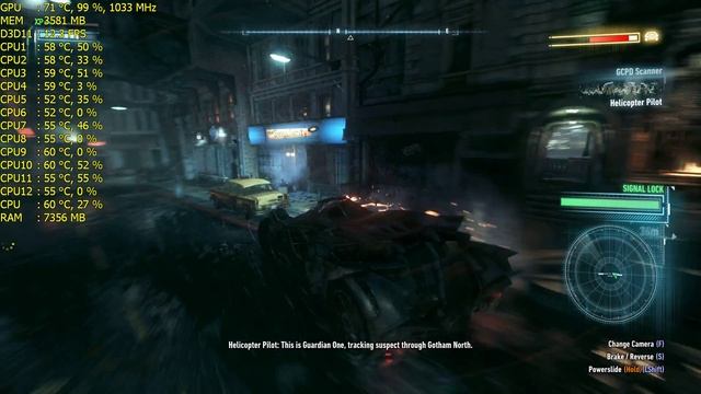 Batman Arkham Knight 1080p High Xeon L5640 6/12x 2.8 Ghz 10 GB GTX 745 4 GB DDR3 смотреть онлайн