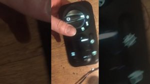 Блок включения света Газель Бизнес,с белыми символами