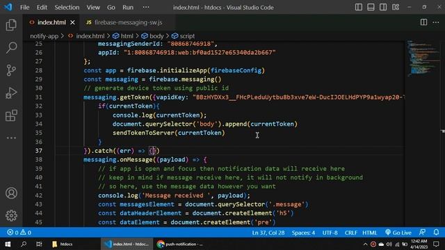 Firebase push notification for web using JavaScript and PHP | Firebase Cloud Messaging смотреть онлайн
