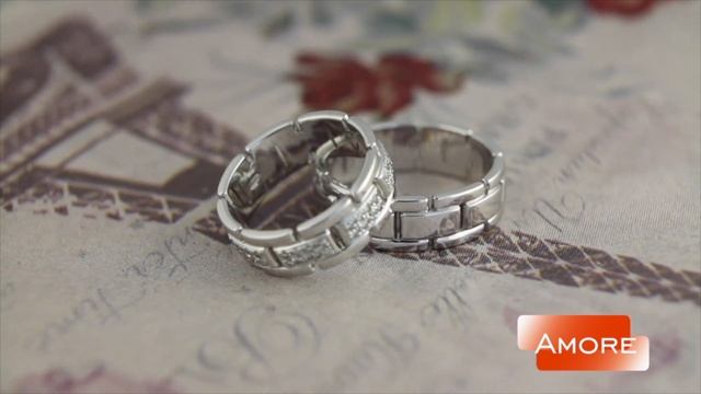 Свадебные кольца из белого золота с бриллиантами | Необычный дизайн смотреть онлайн