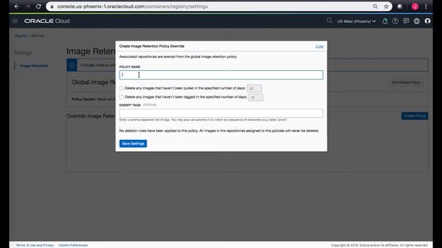 Oracle Registry Service (OCIR) Level 100 - Part 4 - Image Retention Policies смотреть онлайн
