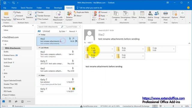 How to zip and unzip all attachments in Outlook emails смотреть онлайн