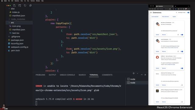ReactJS Chrome Extension Webpack Plugins - Part 3 смотреть онлайн