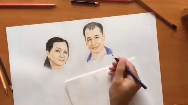 Портреты цветными карандашами (Выписка из роддома) смотреть онлайн