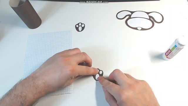 Как сделать собаку из бумаги, поделка из картона. смотреть онлайн