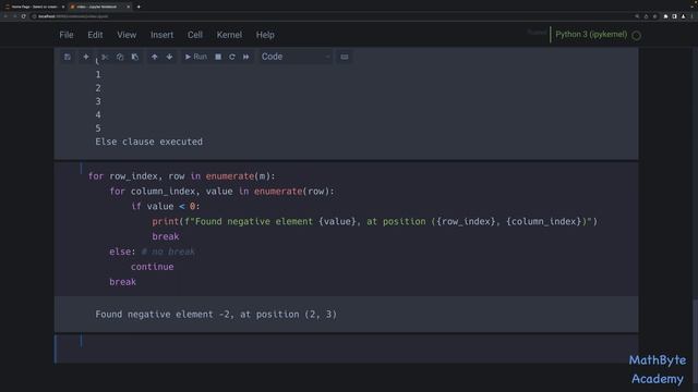 Python Tips and Tricks: Breaking out of Nested Loops смотреть онлайн