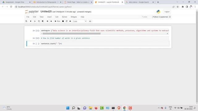 Counting Words in a given paragraph/sentence | Python Program смотреть онлайн