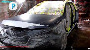 УЖАС МАЛЯРА или Как покрасить в гараже без вытяжки и без освещения Пассат Б6.