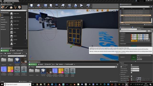 Substance Painter Importing Glass to Unreal Engine UE4 Easy and Quick Tutorial Window Realistic смотреть онлайн
