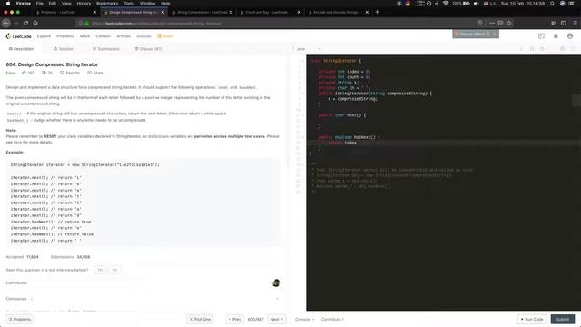 LeetCode 604. Design Compressed String Iterator Explanation and Solution смотреть онлайн