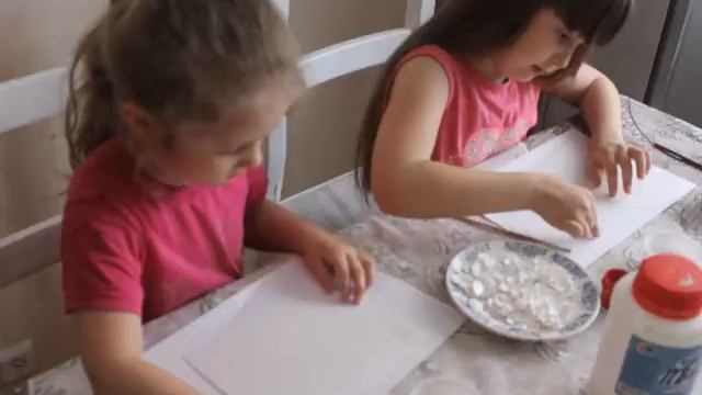 Аппликация из яичной скорлупы(Мозайка) смотреть онлайн