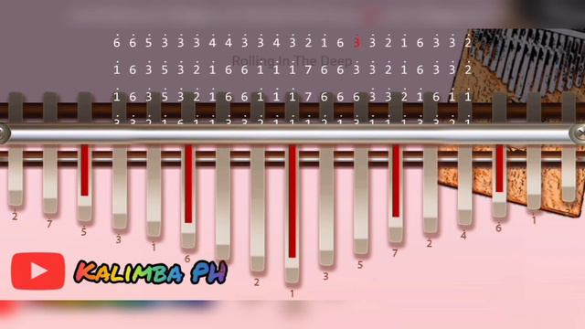 Rolling In The Deep - Adele | Kalimba Tutorial | Kalimba Tabs | Kalimba Cover