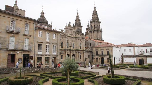 Santiago de Compostela - Plaza de la Inmaculada смотреть онлайн