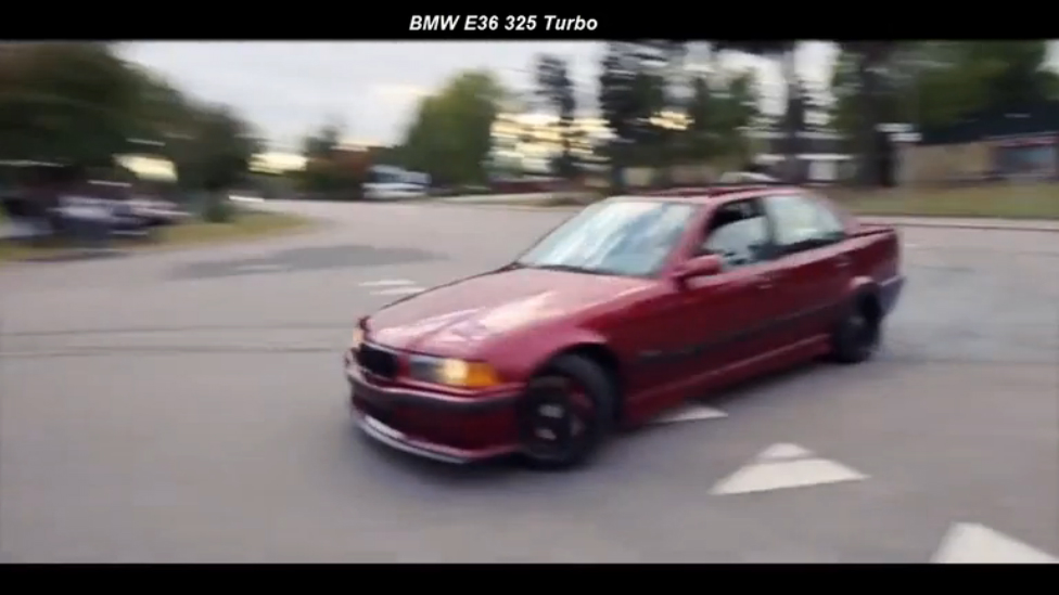 BMW E36 Turbo Drift Burnout смотреть онлайн