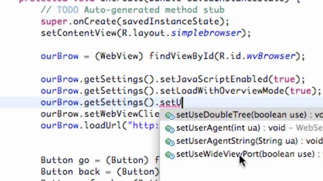 Android Application Development Tutorial - 92 - WebView Settings смотреть онлайн