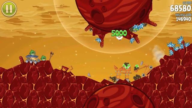 Angry Birds Space Eggsteroids Level E-12 Eggsteroid 3 Location 3 stars Walkthrough [HD] смотреть онлайн
