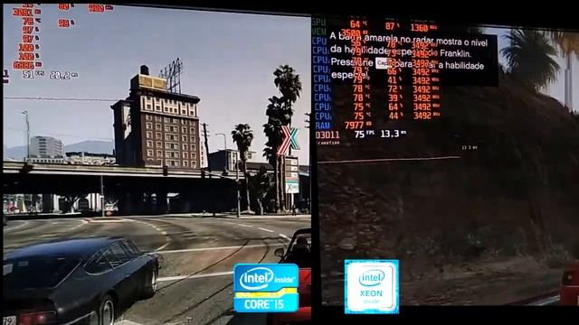 GTA V - i5 2500 vs Xeon e3 1230 v2 (~i7 3770) - RX 580 4gb l VALE A PENA? смотреть онлайн