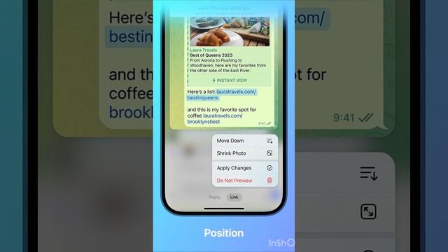 Регулируемый Предварительный Просмотр Ссылок|#shorts #telegram смотреть онлайн