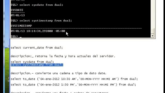 FUNCIONES EN ORACLE смотреть онлайн