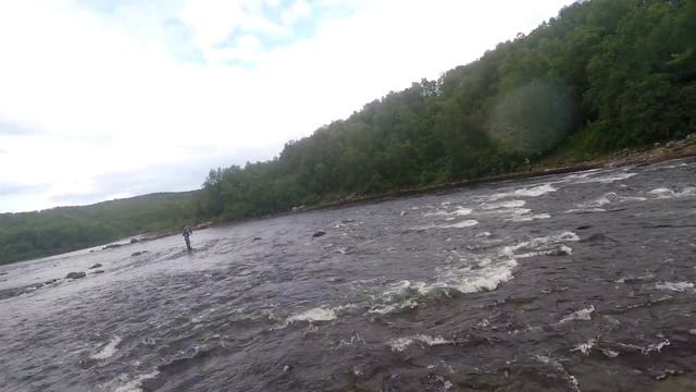 Снова на речке . Июль 2022 года . Рыбалка на Кольском . смотреть онлайн