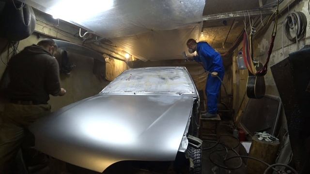 Перекрас 2114 после электрокраскопульта,в маленьком тесном гараже смотреть онлайн