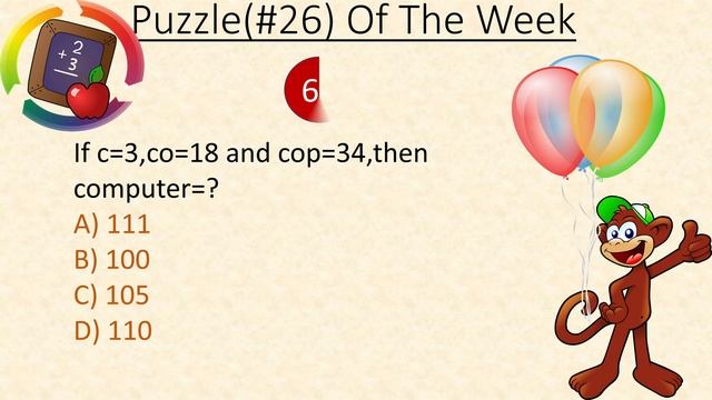 brilliant maths puzzle | puzzle game | puzzle #26 | puzzle for kids | brain boosting смотреть онлайн