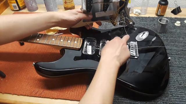 Strat Pickguard Install