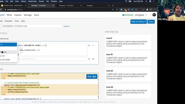 OWASP Meetup Dec 2020 - Enforcing Code & Security Standards with Semgrep смотреть онлайн