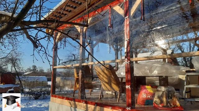 Защита веранды от снега. Зимний монтаж. смотреть онлайн