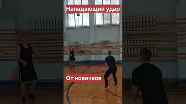 НАПАДАЮЩИЙ удар в ВОЛЕЙБОЛЕ от Новичков #волейбол#передача смотреть онлайн