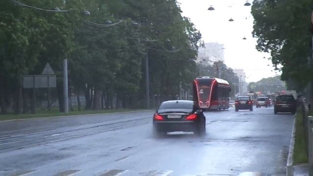 Витязь-М "промчался по 2-Муринскому" в Петербурге 10-***: 71-931М "Витязь-М" б.0120 по №- (09.07.20 смотреть онлайн