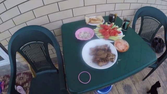 АНАПА 30.06.2017 Погода супер. Купаемся. Сэм первый раз увидел море. Шашлычок смотреть онлайн
